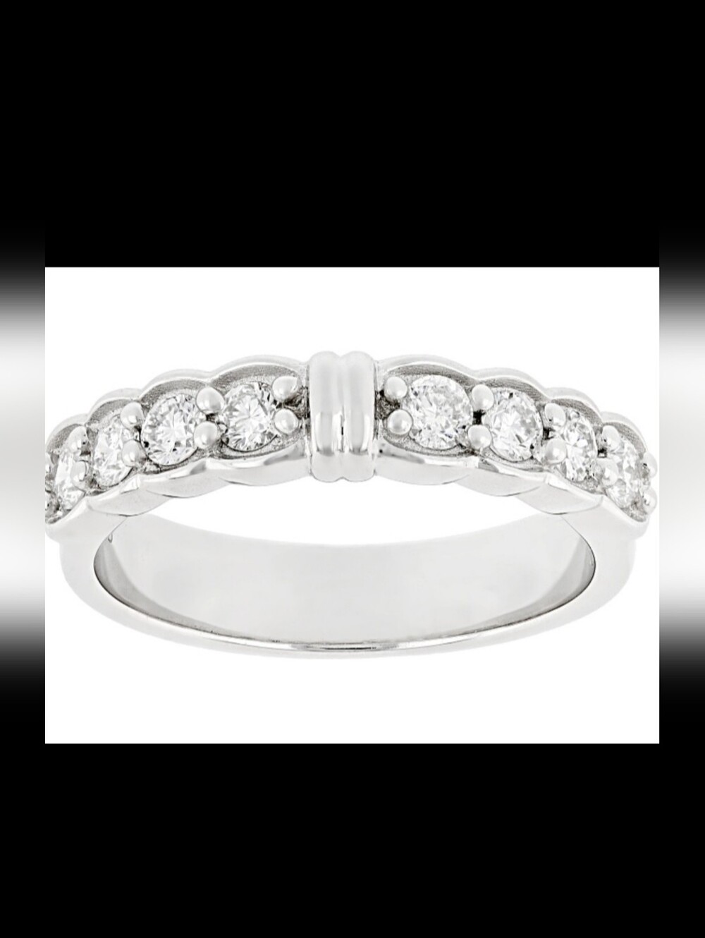 Prazana Diamond Band Ring SZ 7 NEW